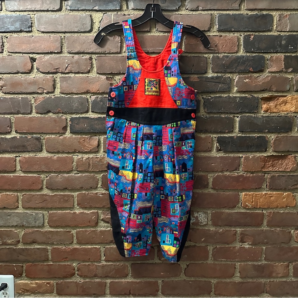 Vintage RARE PORTOFINO Overalls Youth 5/6T? (29” Waist/ 35” Long / 16” Inseam)
